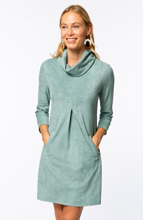 Cowl neck dress