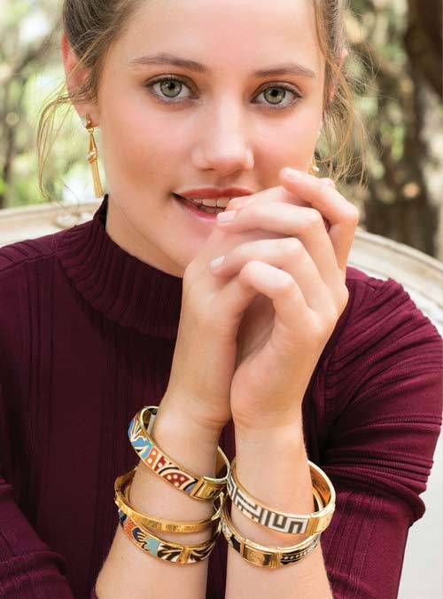 Pattern Bangle Slim by Spartina