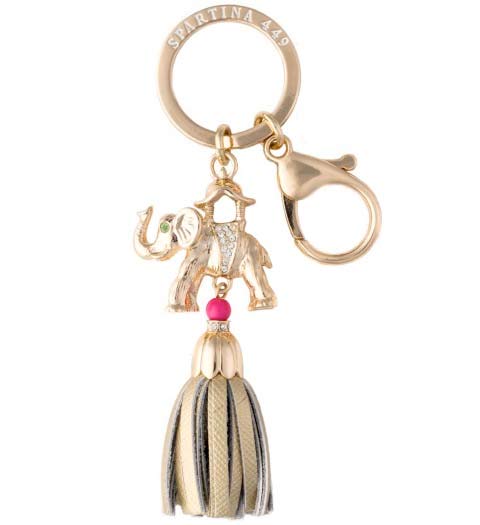 Elephant Keychain in Gold