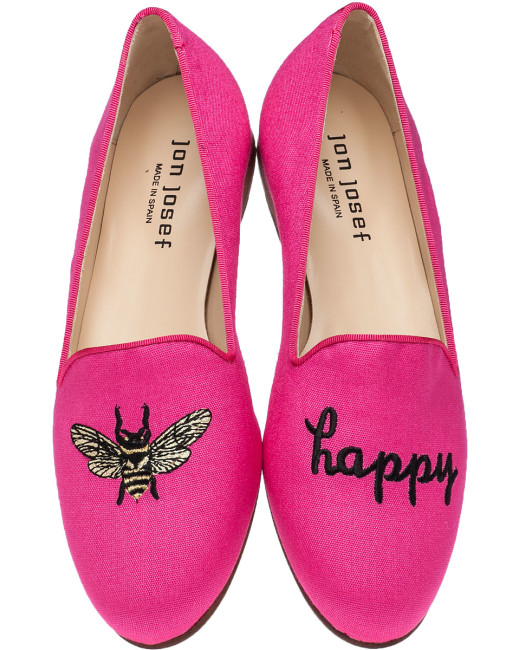 Bee Happy Fuscia Fuschia Pink Fushia