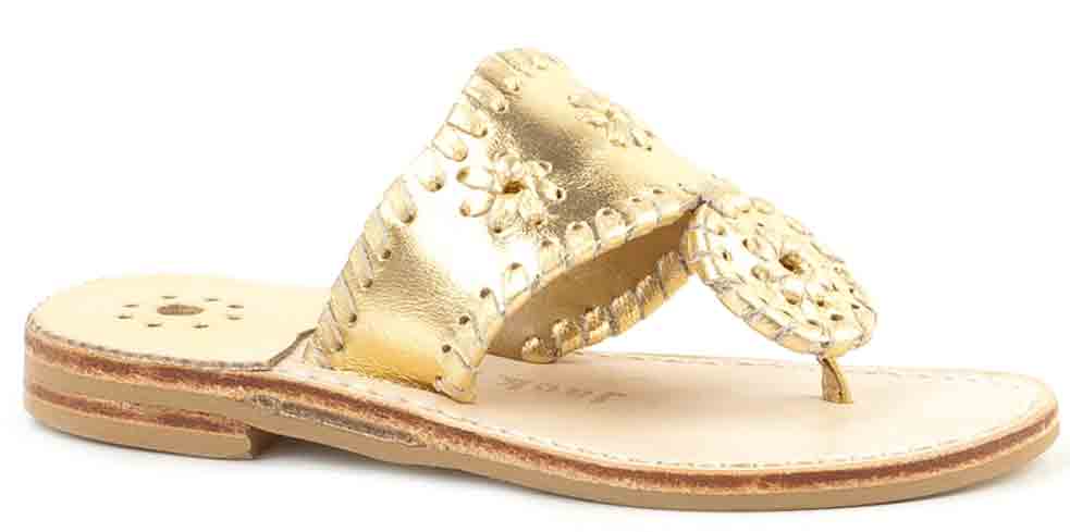 Jack Rogers Hamptons Miss Sandal Gold
